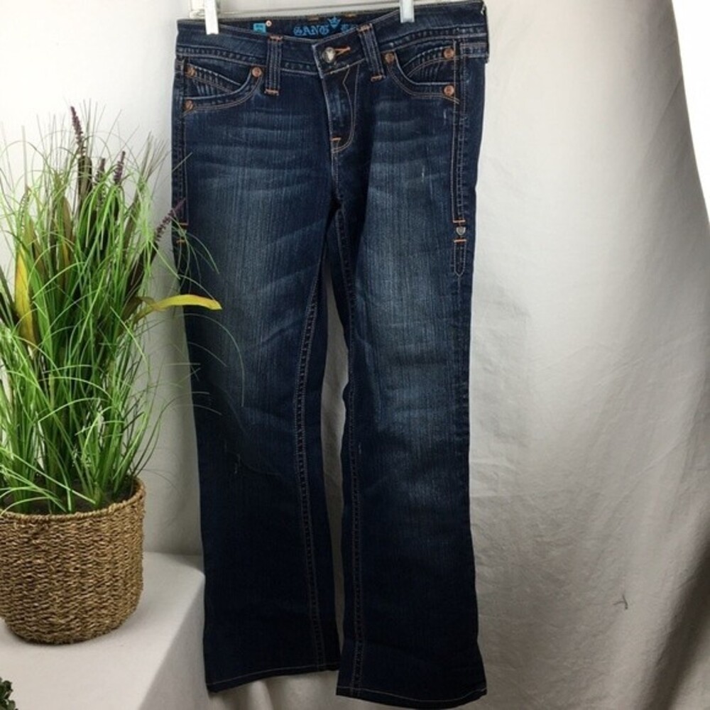 Miss Me Sang Real Boot Cut Mid Rise Blue Jeans 30
